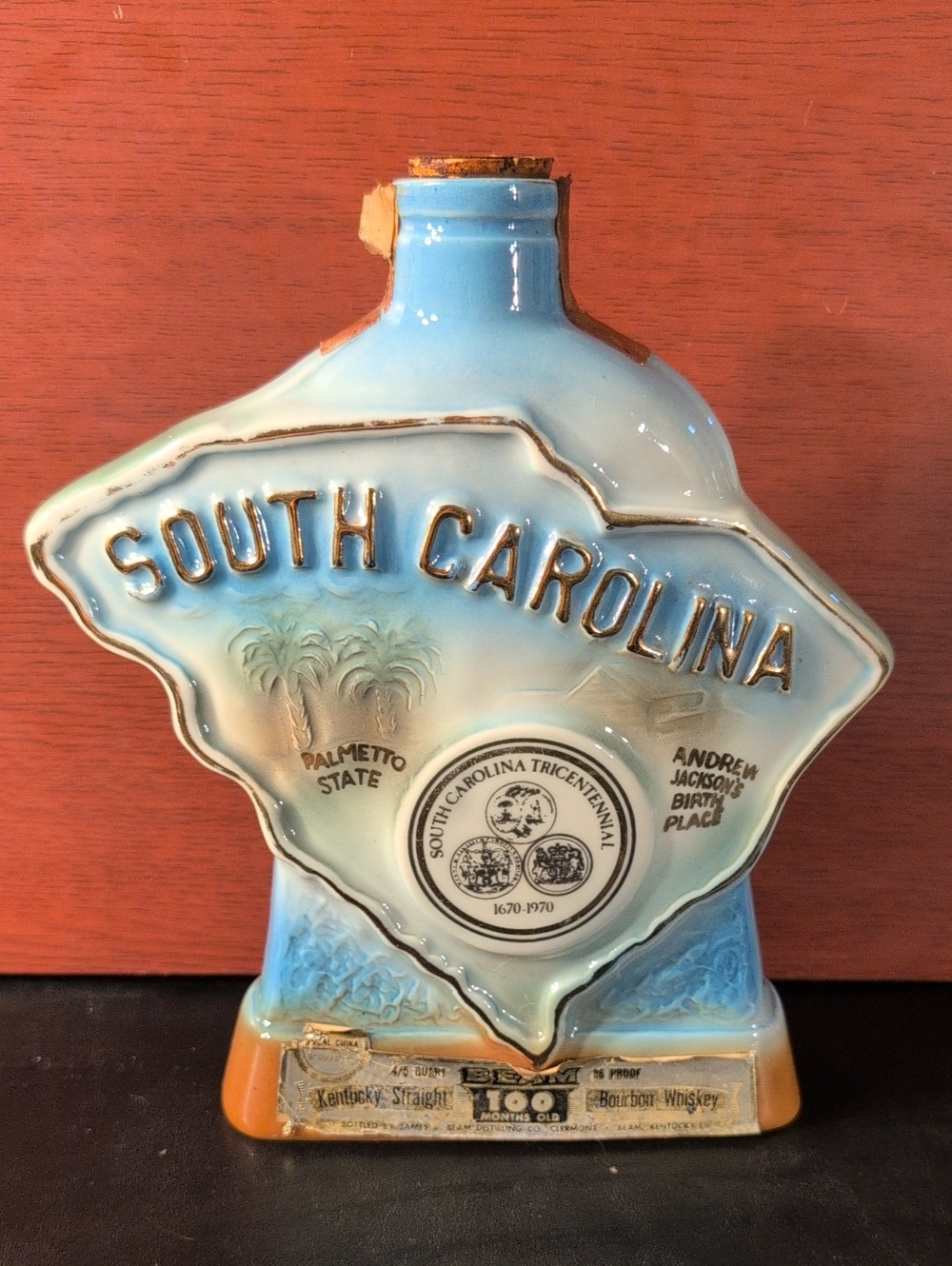 Jim Beam South Carolina Dispensary Whiskey Decanter